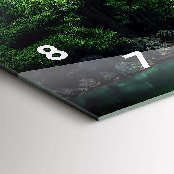 Horizontale Uhr mit motiv Naturlandschaft in Thailand
