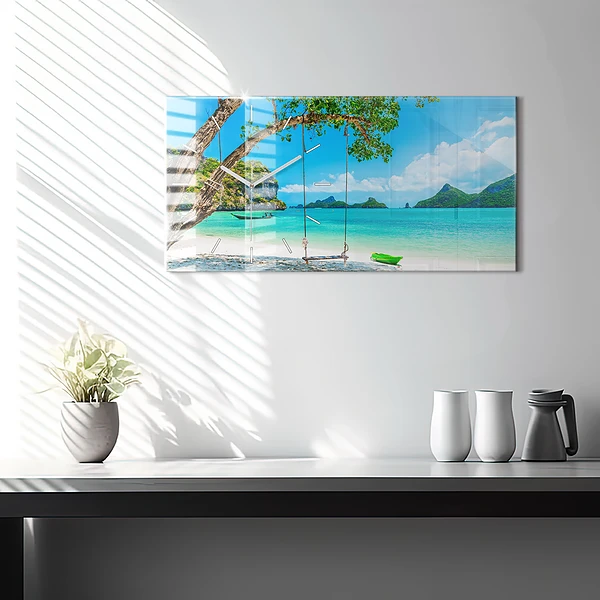 Horizontale Uhr Sonnige Insel Thailand