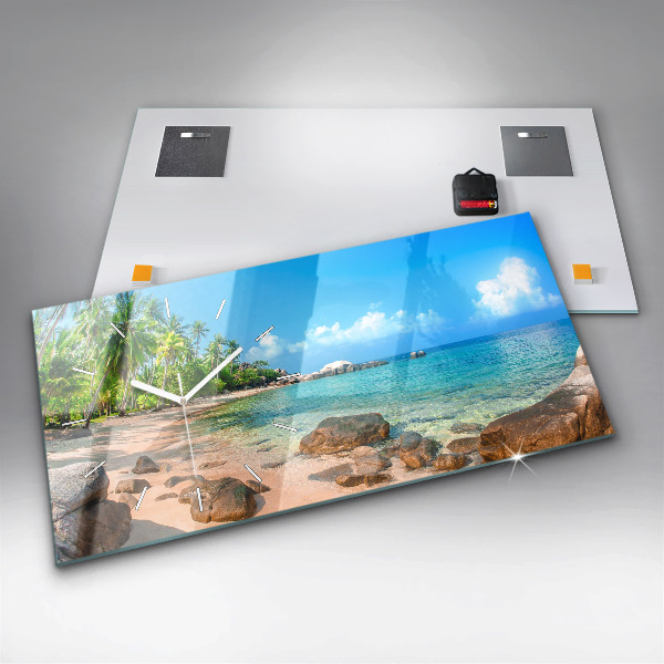 Horizontale Uhr mit motiv Schöner Strand in Thailand