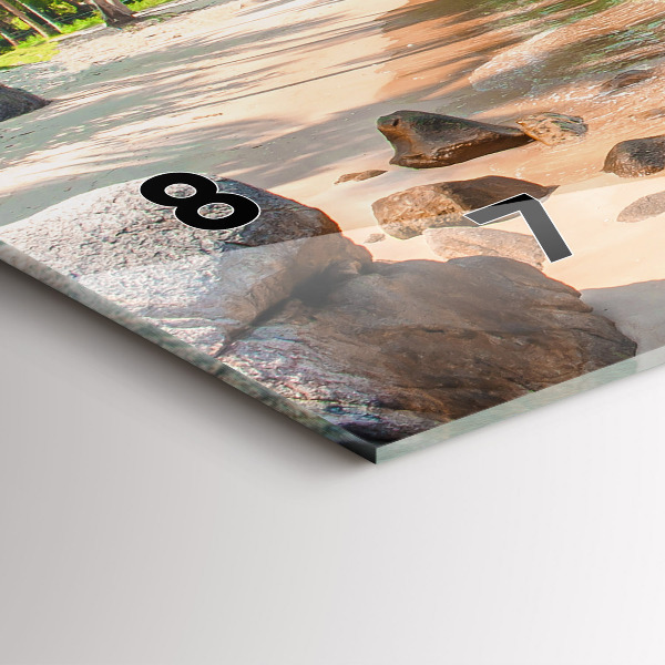 Horizontale Uhr mit motiv Schöner Strand in Thailand