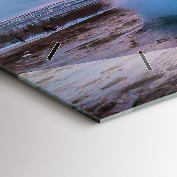 Horizontale Uhr Geysir auf der Insel Island