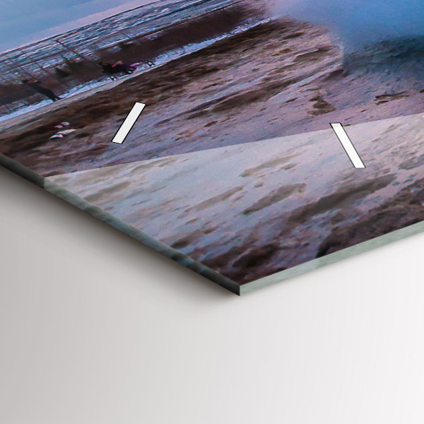 Horizontale Uhr Geysir auf der Insel Island