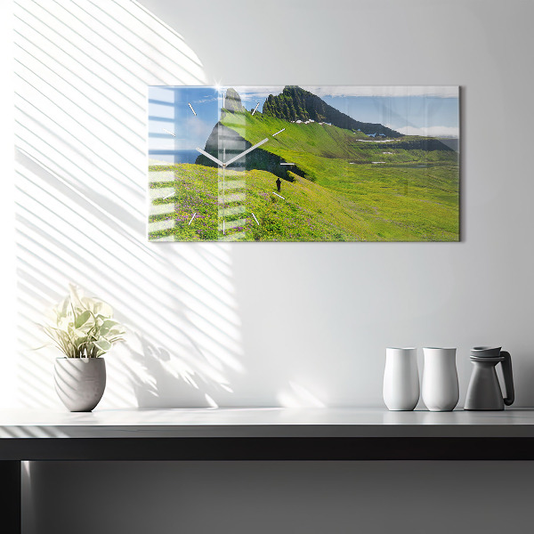 Horizontale Uhr mit motiv Hornstrandir Naturreservat Island