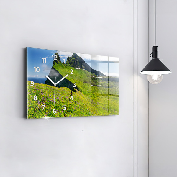 Horizontale Uhr mit motiv Hornstrandir Naturreservat Island