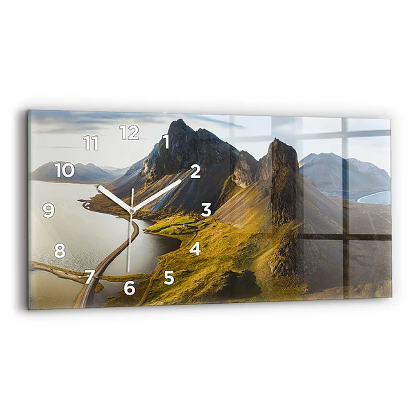Horizontale Uhr mit motiv Straße in Island