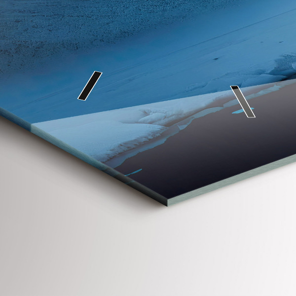 Horizontale Uhr mit motiv Zelt in den Bergen von Island