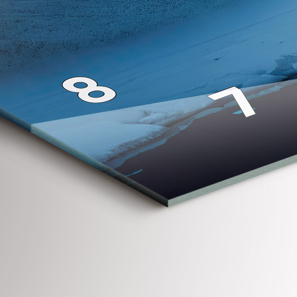 Horizontale Uhr mit motiv Zelt in den Bergen von Island