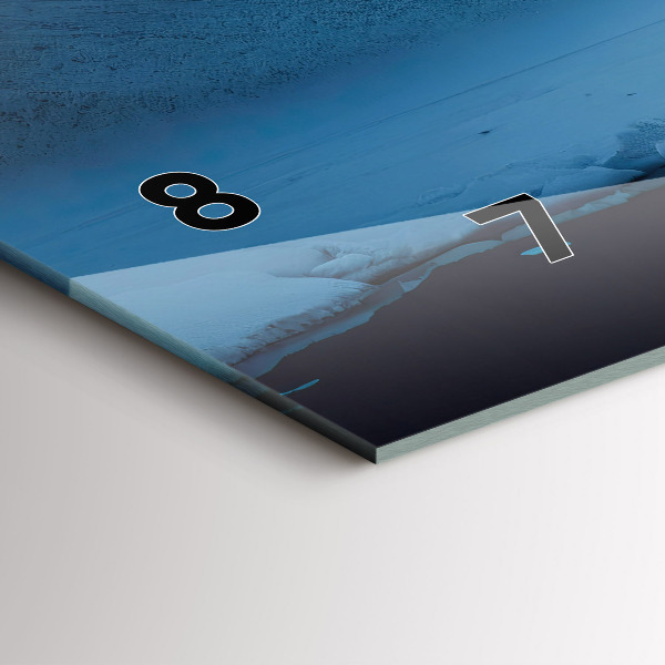 Horizontale Uhr mit motiv Zelt in den Bergen von Island