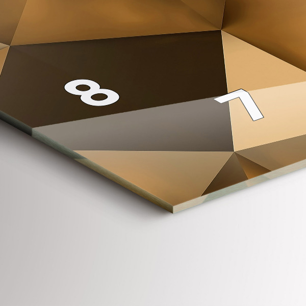 Horizontale Uhr Geometrische Textur