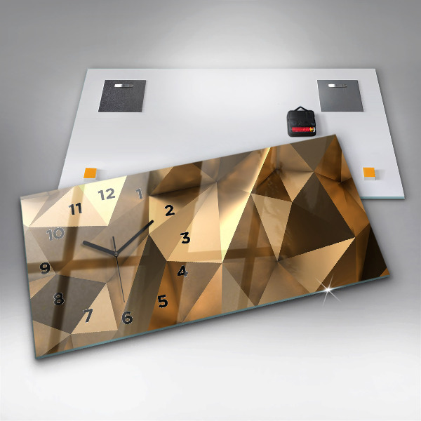 Horizontale Uhr Geometrische Textur