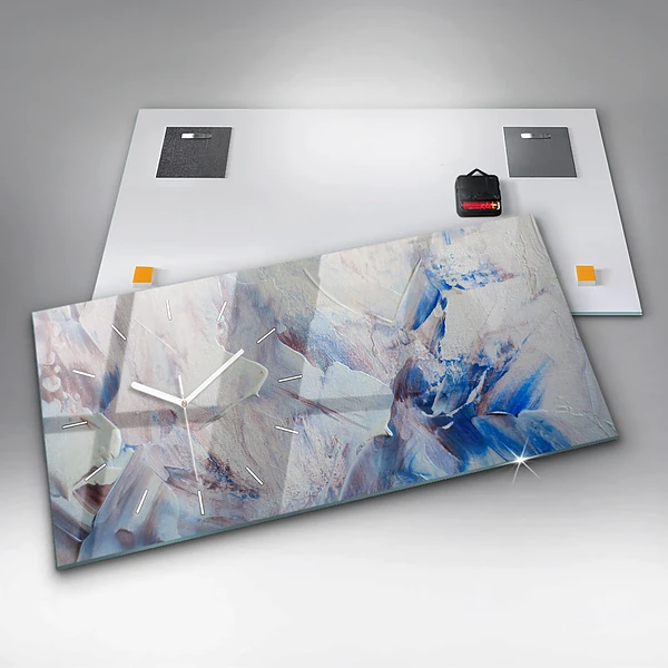Horizontale Uhr mit motiv Abstrakte Farbe Textur