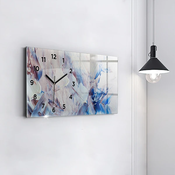 Horizontale Uhr mit motiv Abstrakte Farbe Textur