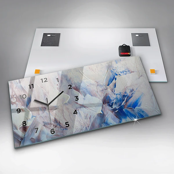 Horizontale Uhr mit motiv Abstrakte Farbe Textur