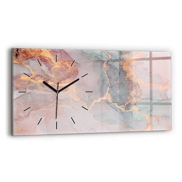 Horizontale Uhr Marmor Textur