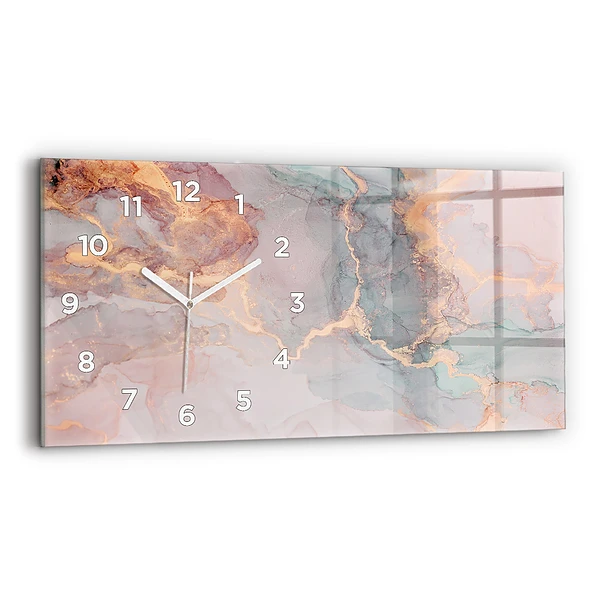 Horizontale Uhr Marmor Textur