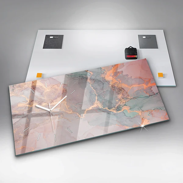 Horizontale Uhr Marmor Textur