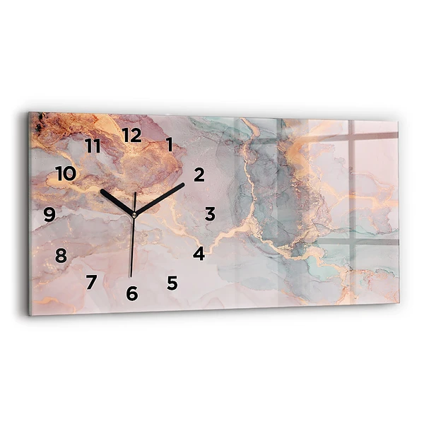 Horizontale Uhr Marmor Textur