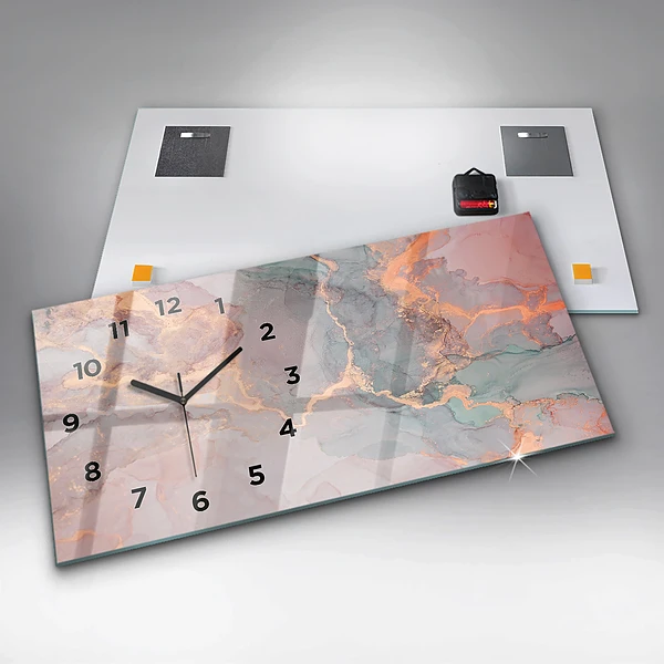 Horizontale Uhr Marmor Textur