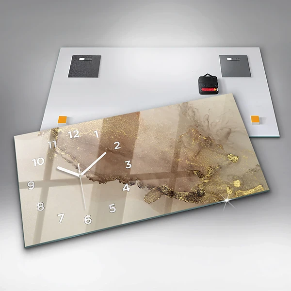 Horizontale Uhr mit motiv Moderne Kunst