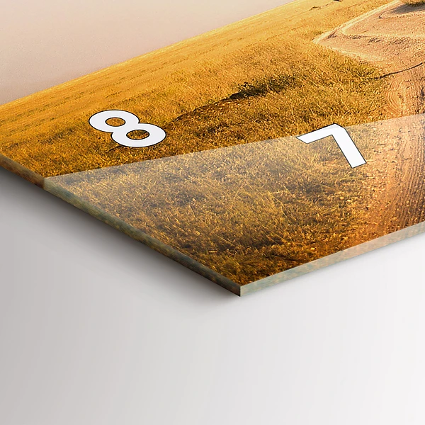Horizontale Uhr mit motiv Afrikanische Landschaft