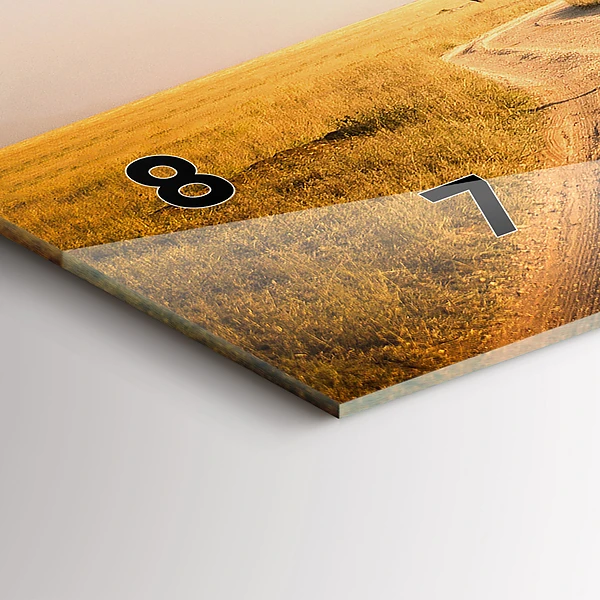 Horizontale Uhr mit motiv Afrikanische Landschaft