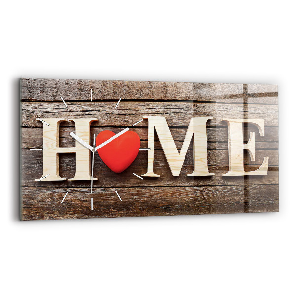 Horizontale Uhr Haus-Inschrift