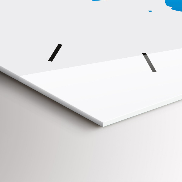 Horizontale Uhr mit motiv Weltkarte