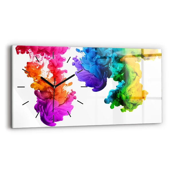 Horizontale Uhr mit motiv Regenbogen der Farben