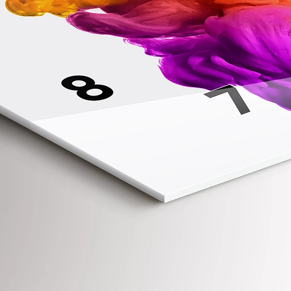 Horizontale Uhr mit motiv Regenbogen der Farben