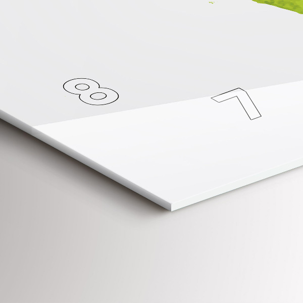 Horizontale Uhr Aquarellierte Weltkarte