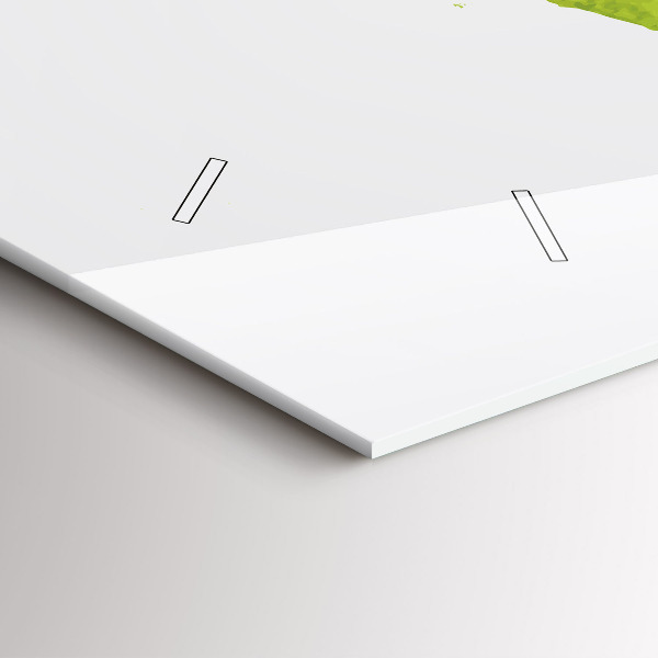 Horizontale Uhr Aquarellierte Weltkarte