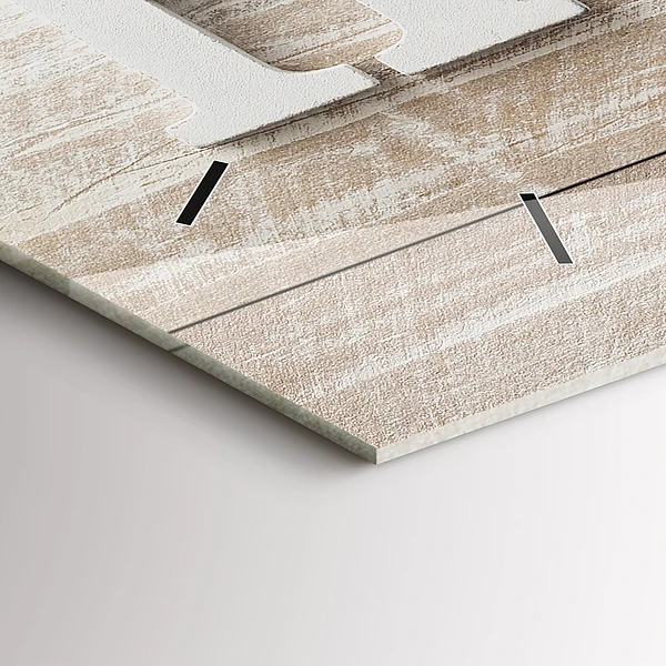 Horizontale Uhr mit motiv Hausinschrift