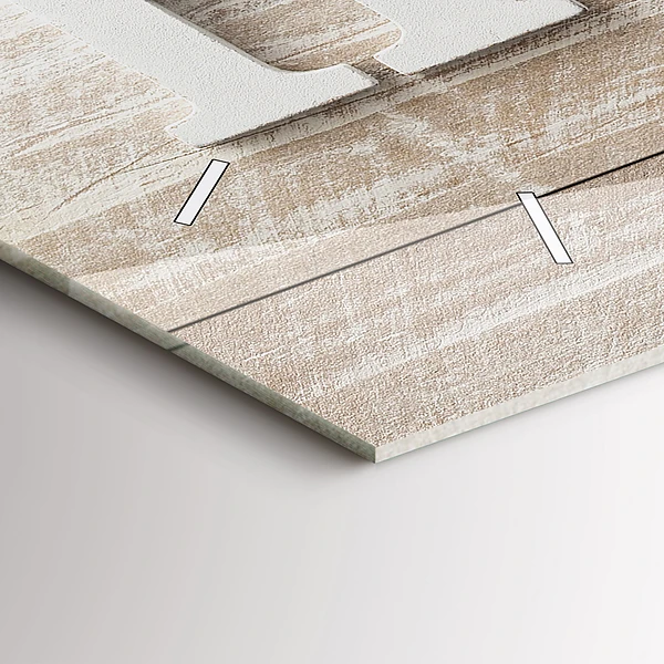 Horizontale Uhr mit motiv Hausinschrift