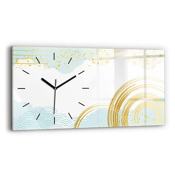 Horizontale Uhr mit motiv Dekoratives Muster