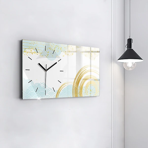 Horizontale Uhr mit motiv Dekoratives Muster