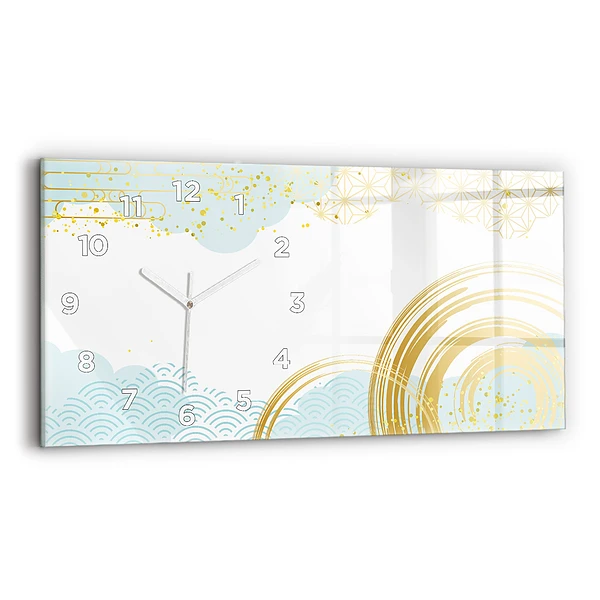 Horizontale Uhr mit motiv Dekoratives Muster