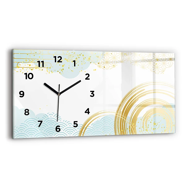 Horizontale Uhr mit motiv Dekoratives Muster