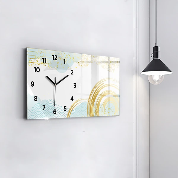 Horizontale Uhr mit motiv Dekoratives Muster