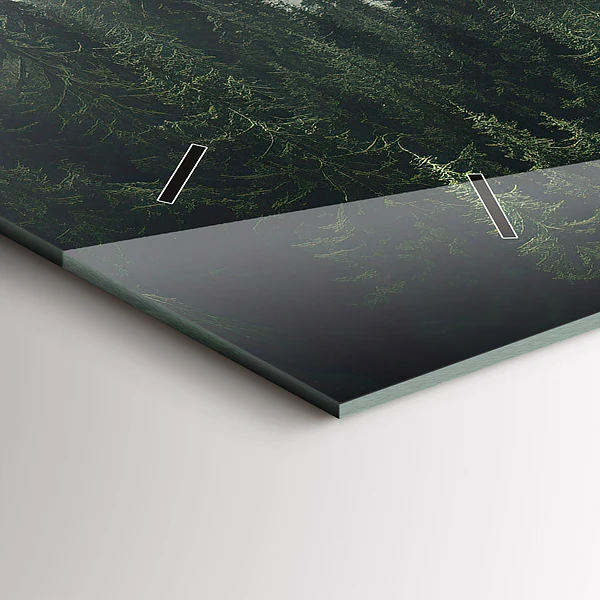 Horizontale Uhr Wald-Landschaft