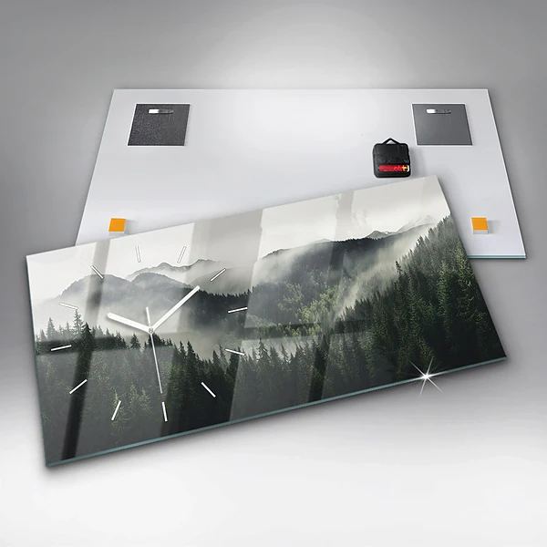 Horizontale Uhr Wald-Landschaft
