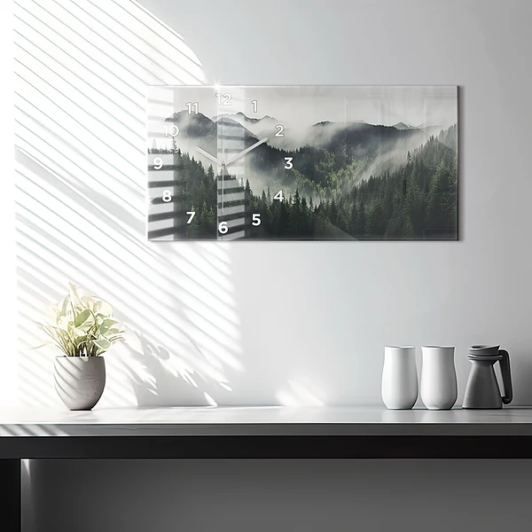 Horizontale Uhr Wald-Landschaft