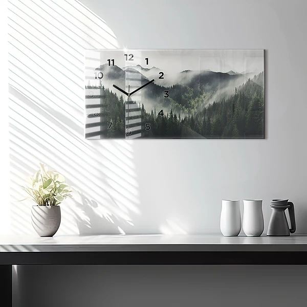 Horizontale Uhr Wald-Landschaft