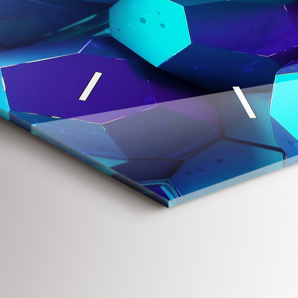 Horizontale Uhr Geometrische Formen