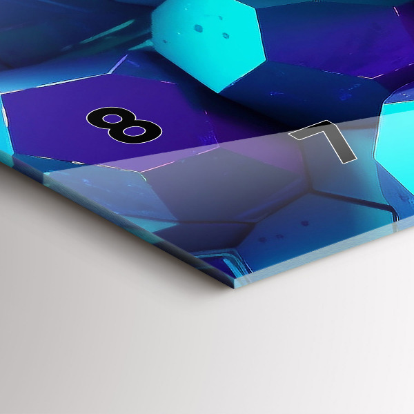 Horizontale Uhr Geometrische Formen