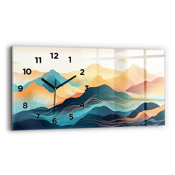 Horizontale Uhr Berglandschaft