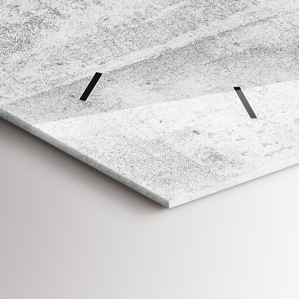 Horizontale Uhr Betonwand