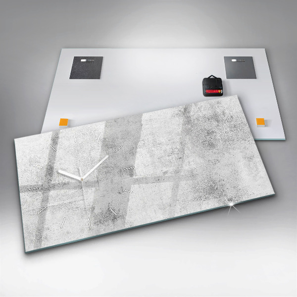 Horizontale Uhr Betonwand