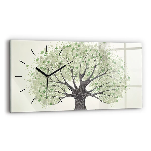 Horizontale Uhr mit motiv Großer Baum Natur