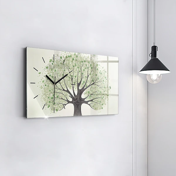 Horizontale Uhr mit motiv Großer Baum Natur