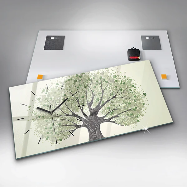 Horizontale Uhr mit motiv Großer Baum Natur